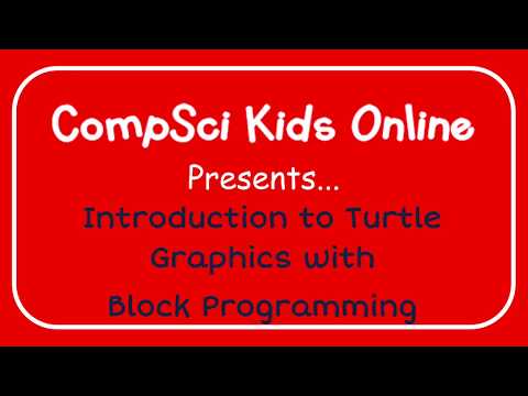 CompSci Kids Introduction to Turtle Graphics with Block Programming