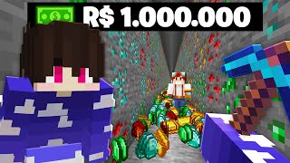 FICAMOS RICOS MINEIRANDO APENAS MINÉRIOS NO MINECRAFT