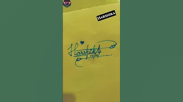 Harshika name style,beutiful,attractive signature✍️🔥😳👌#trending #viral #shorts #short #shortvideo