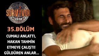 Cumali anlattı, Hakan tahmin etmeye çalıştı! Güldüren anlar...| 35.Bölüm | Survivor 2018