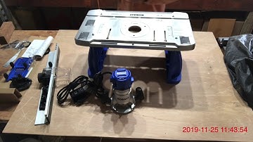 Kobalt Fixed Corded Router with Table Included Model: #K11RTA-03台式路由器电木铣修边机与桌子