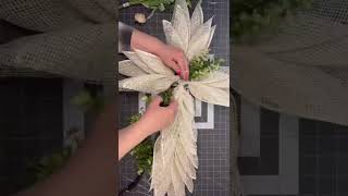 How to Make a Dollar Tree Cross Wreath #shorts #julieswreathboutique #easterwreath