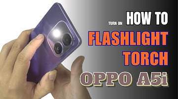 How to turn on Flashlight | Torch on  OPPO A5i