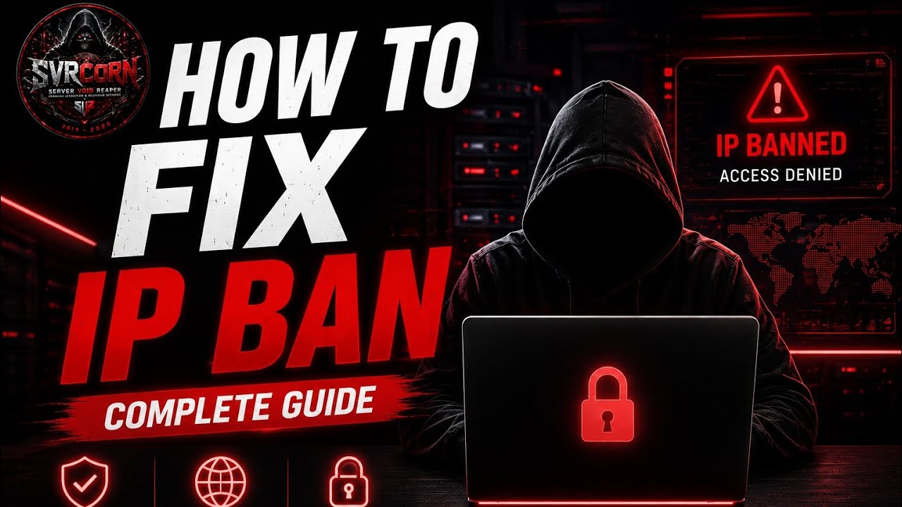 HOW TO FIX IP BAN 🔥 FULL GUIDE 2026 | TEAMSVRCORN - YouTube