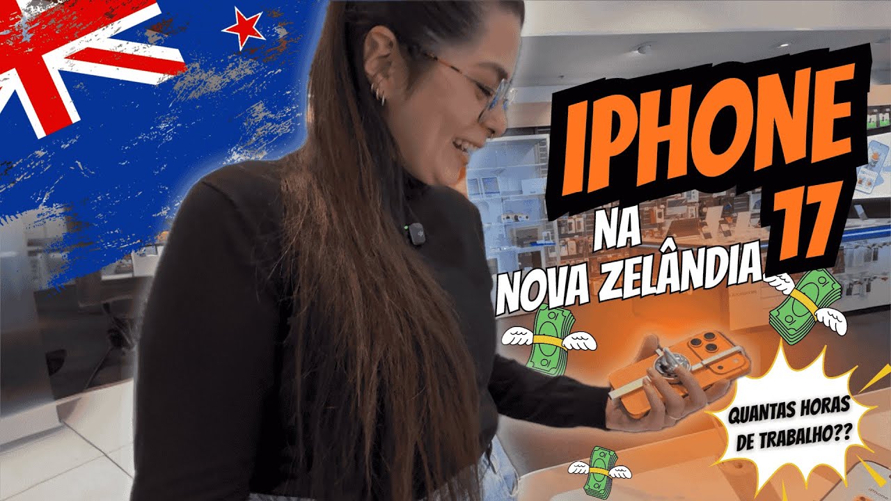 PREÇO DO IPHONE 17 NA NOVA ZELÂNDIA 🇳🇿💰
