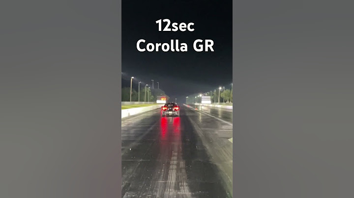 12 second 2023 Toyota Corolla Gr