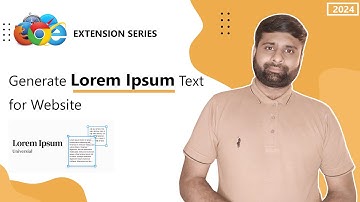 Generate Lorem Ipsum Text for Website