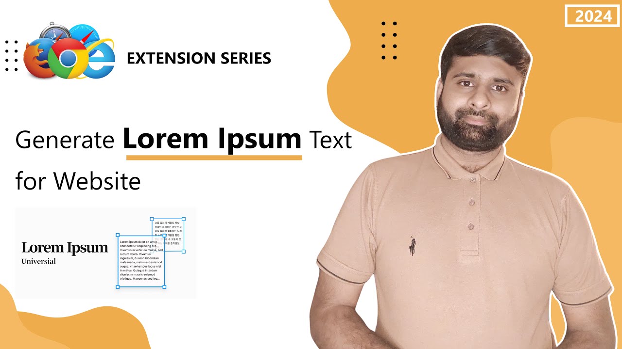Generate Lorem Ipsum Text for Website - YouTube