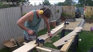 Folding stairs DIY