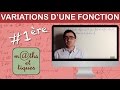 Etudier les variations dune fonction  premire