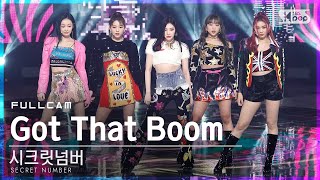 [안방1열 직캠4K] 시크릿넘버 'Got That Boom' 풀캠 (SECRET NUMBER Full Cam)│@SBS Inkigayo_2020.11.08.