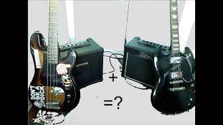 Combining a Guitar and a bass amp experiment