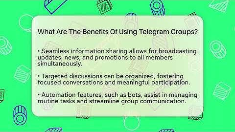 What Are The Benefits Of Using Telegram Groups? - Everyday-Networking