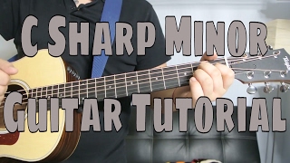 how to play a c sharp minor chord (chord guitar tutorial!!)