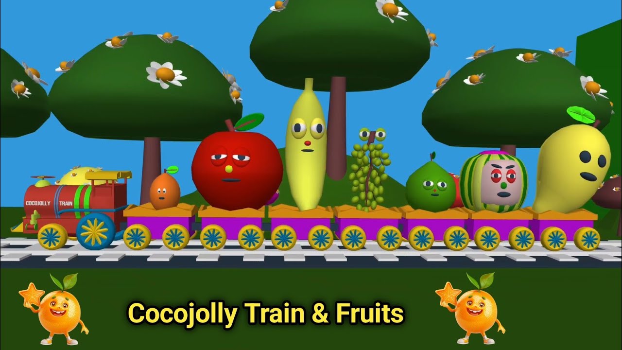 Magic Fruit Train! 🚂 कौन सा फल सबसे सुंदर और मजेदार है? 🍎 | Kids Fun ...
