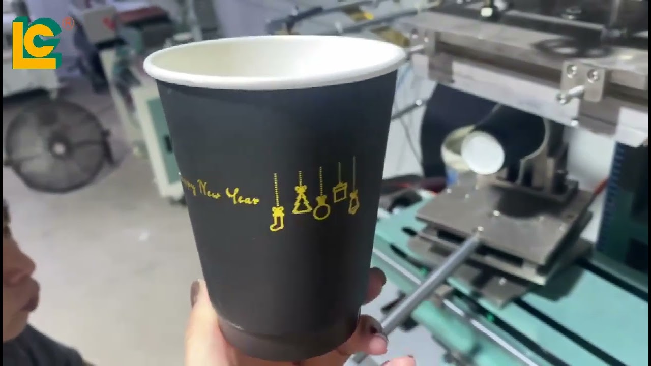 PLC control Taper cup heat transfer machine