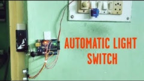 Motion sensor light switch || using servo