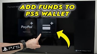 PS5 How to add Funds in Your Wallet