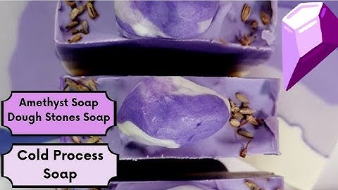 Amethyst Lavender & Ylang-ylang with Soap Dough Gems! | Kandy Krafts Soapery