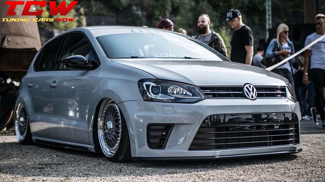 Nardo Grey VW Polo 6r Bagged on BBS RS Rims Project by Mike 