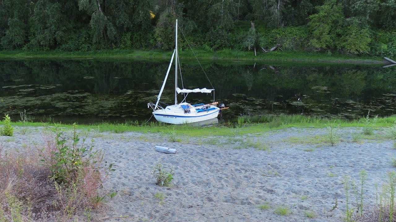 small sailboat camping