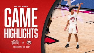 UNLV vs Colorado State Basketball Highlights | 2023-24 Season