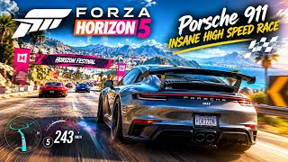 Forza Horizon 5 Gameplay – Porsche 911 INSANE High Speed Race 🏁🔥 screenshot 5
