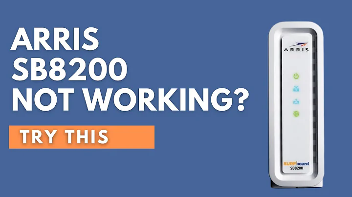 Arris Surfboard SB8200 Not Working? Try This