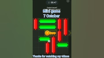 7 OCTOBER MINI GAME KEY 100% SOLVED | HAMSTER KOMBAT PUZZLE FOR TODAY #shortvideos #hamsterkombat