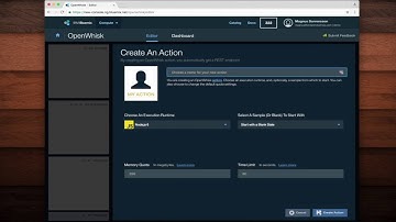 Creating and running OpenWhisk actions