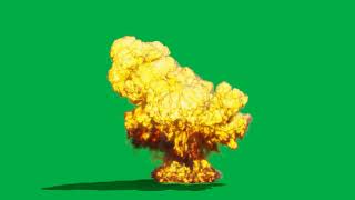 Free Explosion with Green Screen