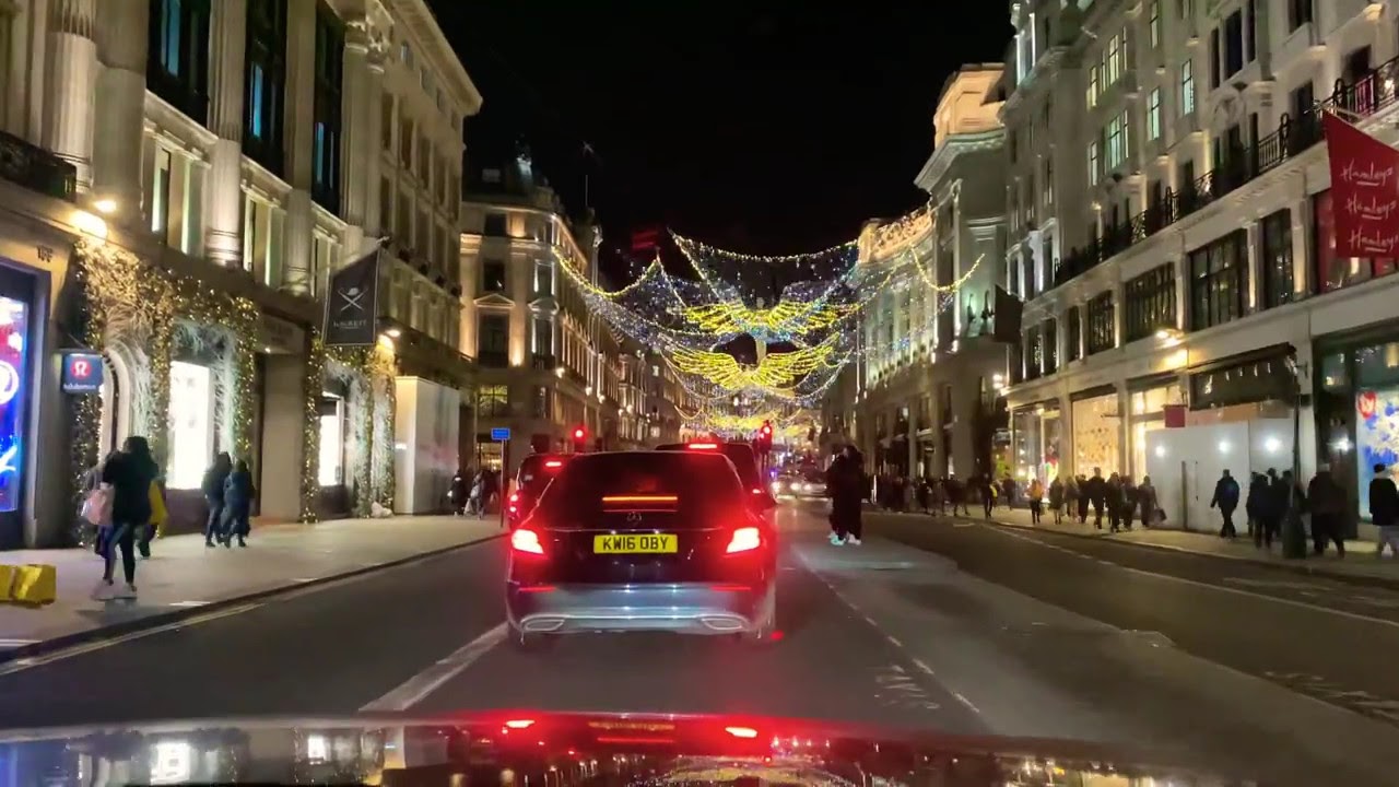 Christmas lights in Regent Street,London YouTube