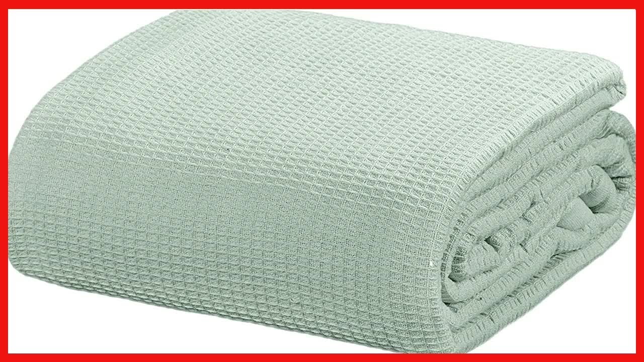 Experience Year-Round Comfort with the Crover Collection Thermal Waffle Cotton Blanket