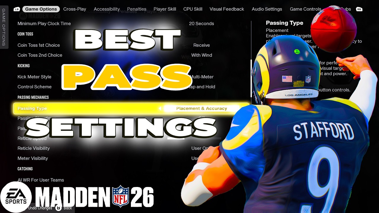 The Best Passing Settings In Madden 26 Part 2!