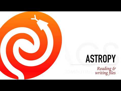 Introduction to astropy (Part 4) — Reading & writing files