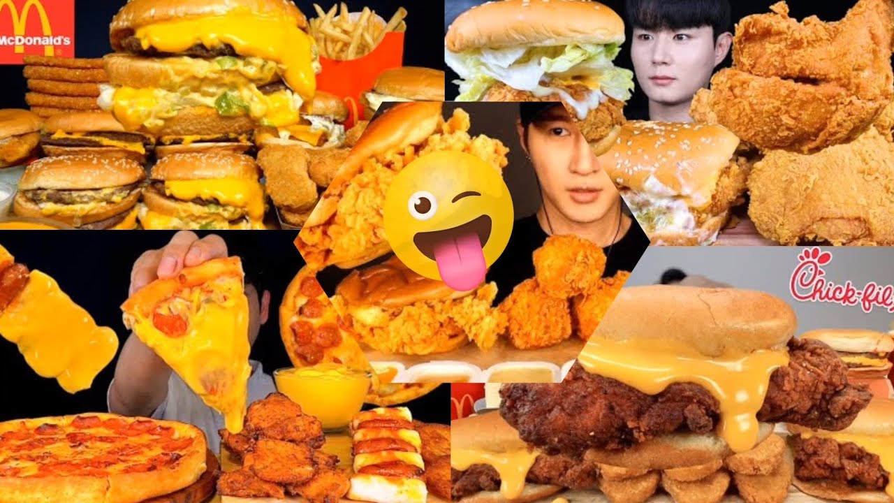 *MOST* POPULAR FAST FOOD MEAL EATING SHOW*ASMR_MUKBANG* COMPILATIONBIG