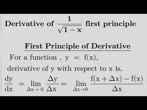 derivative of function 1 divided by square root of (1-x) from first ...