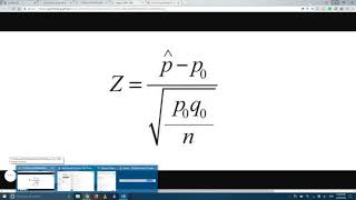 Excel: Test Statistic Proportion (One Sample)