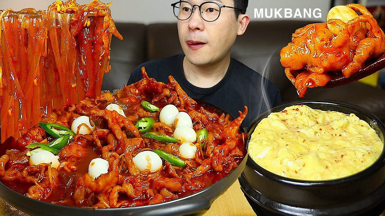 ASMR MUKBANGㅣSpicy Chicken Feet & steamed eggㅣEATING SHOW