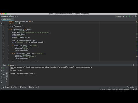 Speech Recognition Python | JARVIS IRON MAN