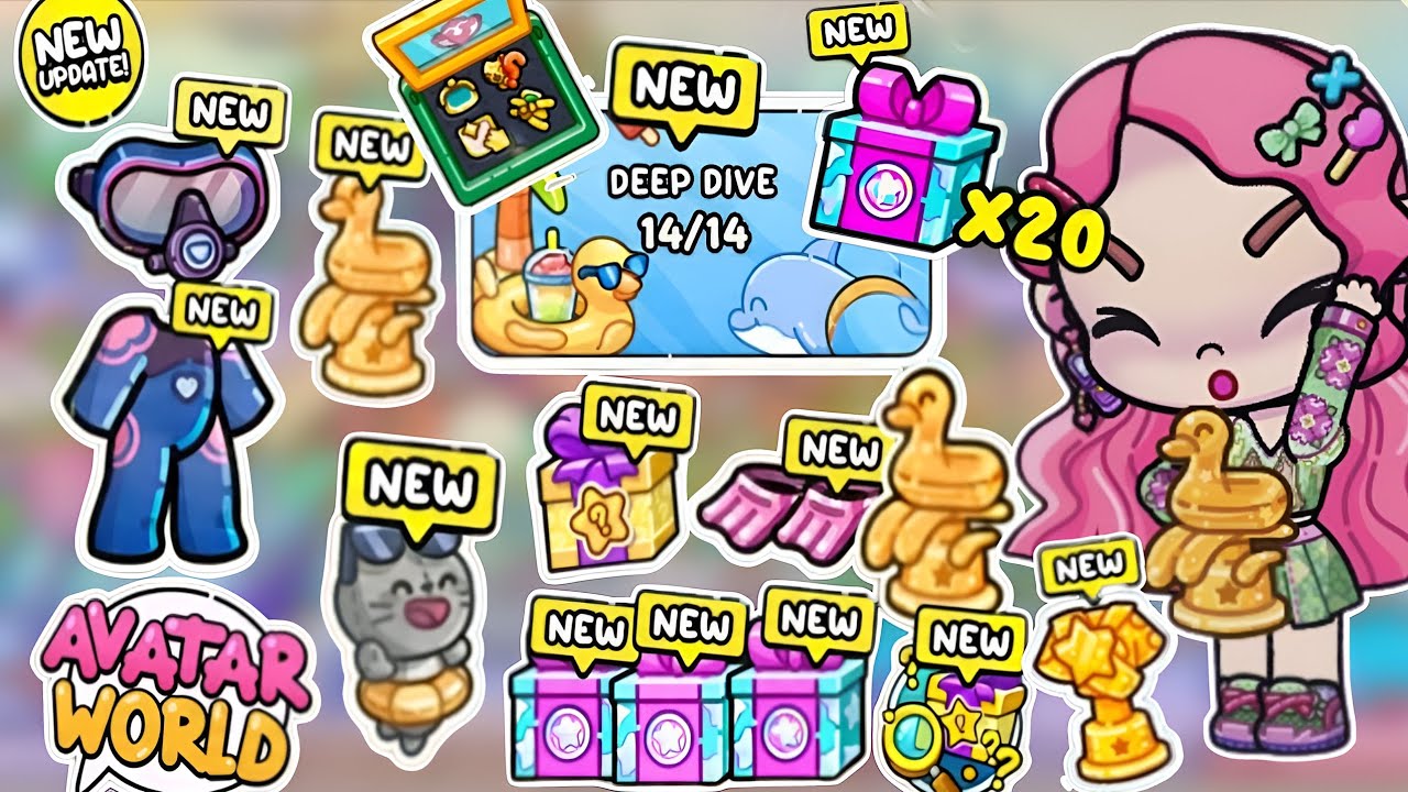 COMPLETE! ALL 14 POOL SECRETS IN AVATAR WORLD!? // AVATAR WORLD SECRETS // GAMEAVATARS // PAZU 