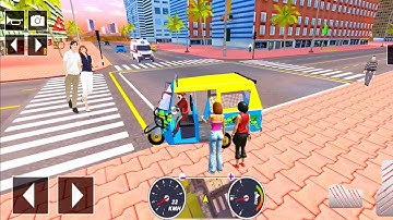 Tuk Tuk auto rickshaw driver 3D game - #86 auto rickshaw driving game - Android iOS Gameplay