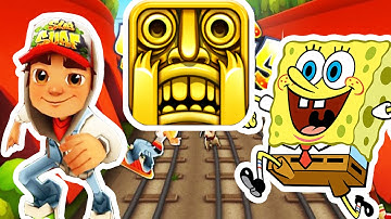 Temple Run 2 VS SpongeBob Sponge on the Run VS Subway Surfers