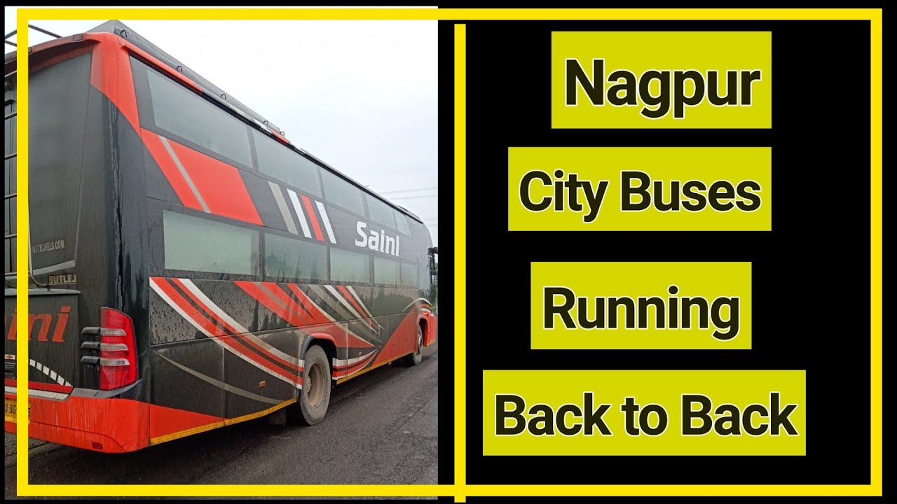 Nagpur City Star Buses l Running in Morning l Wet Roads l Daily Observationsl Nagpur l Maharashtra
