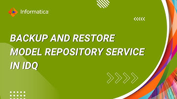 How to Backup and Restore Model Repository Service in IDQ through Command Line