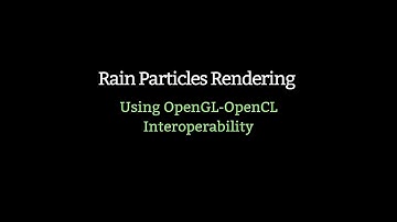 "Rain Particles Rendering using OpenGL and OpenCL" by Ankit Mithailal Vishwakarma