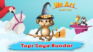 Topi Saya Bundar Versi Baru / Panda lucu, Bebek dan Ayam - Lagu Anak Indonesia  // WE ART KARTUN