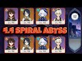 44 spiral abyss c0 f2p xianyun  c0 gaming  genshin impact