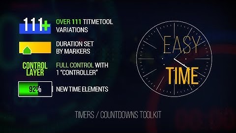 Easy Time | Timer / Countdown Toolkit After Effects Templates