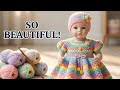 Beautiful Crochet Baby Frocks 2025 | Handmade Crochet Dress &amp; Clothes Ideas